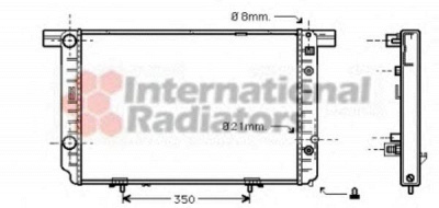 VAN WEZEL 30002237 -  Радиатор, охлаждение двигателя